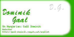 dominik gaal business card